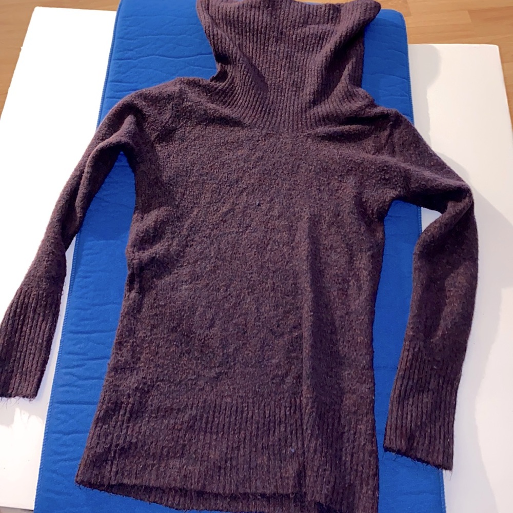 Purple junior large stretched turtle neck sweater Purchase Two Listed Items Free